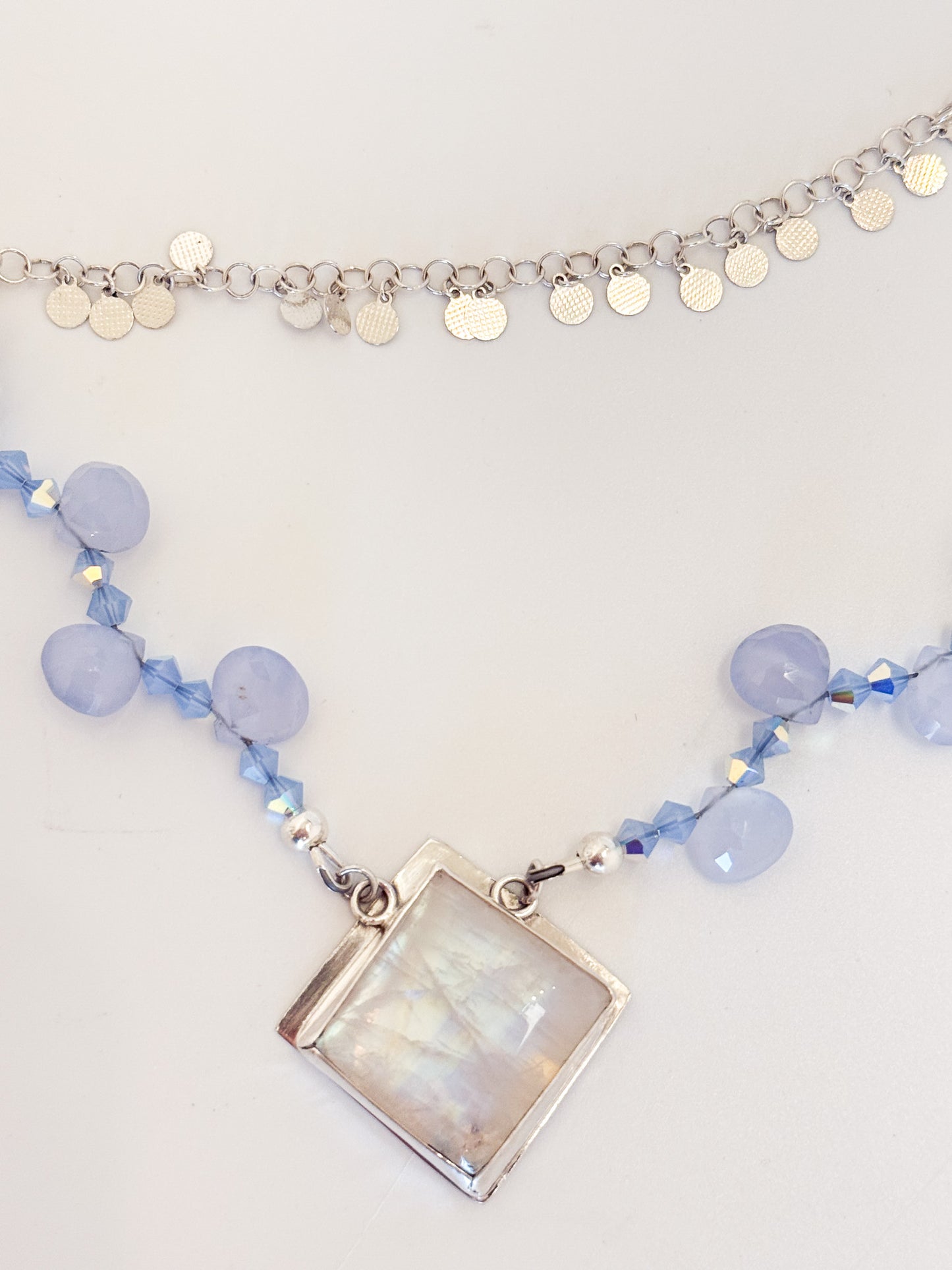Moonstone and Chalcedony Necklace