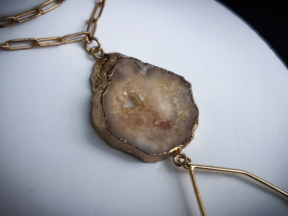 Druzy Pendant and Marquis Accent
