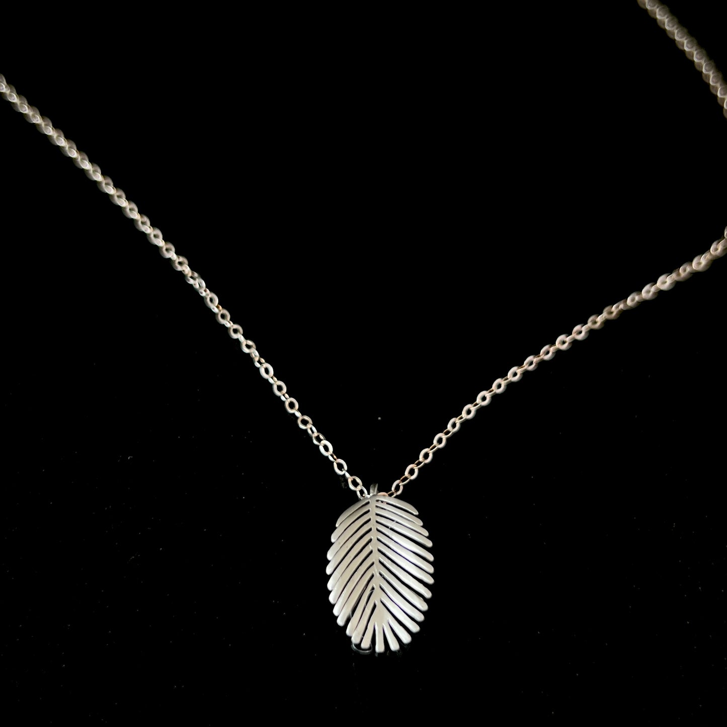 Silver Palm Necklace