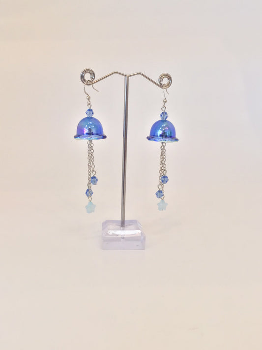 Blue Jellyfish Earrings
