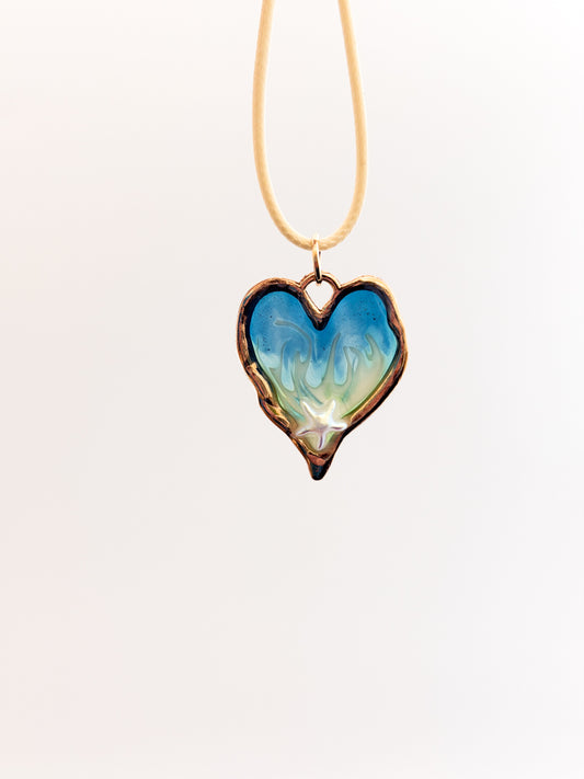 Wave Heart Necklace