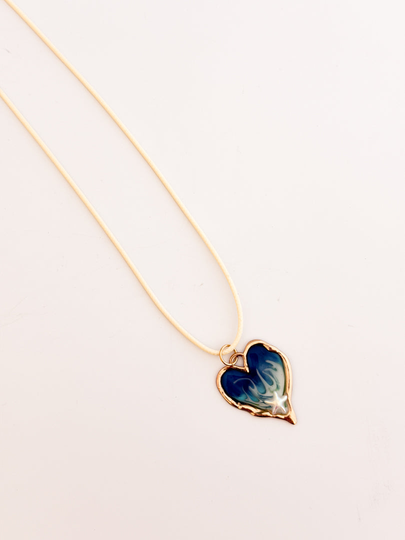 Wave Heart Necklace