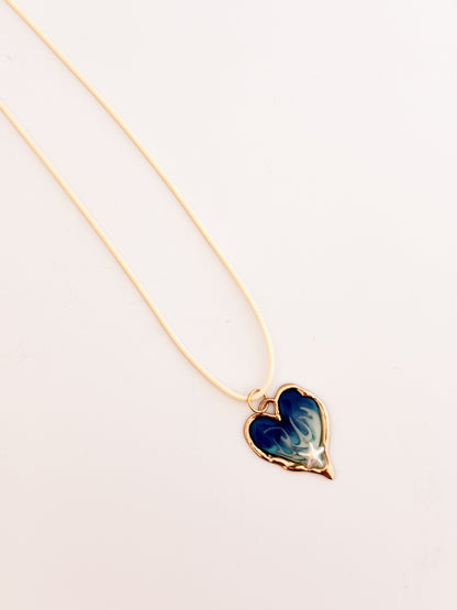 Wave Heart Necklace