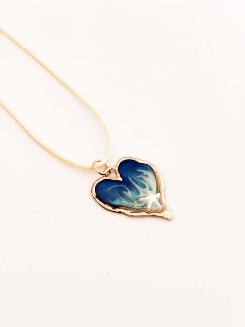 Wave Heart Necklace