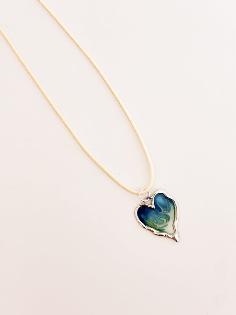 Wave Heart Necklace
