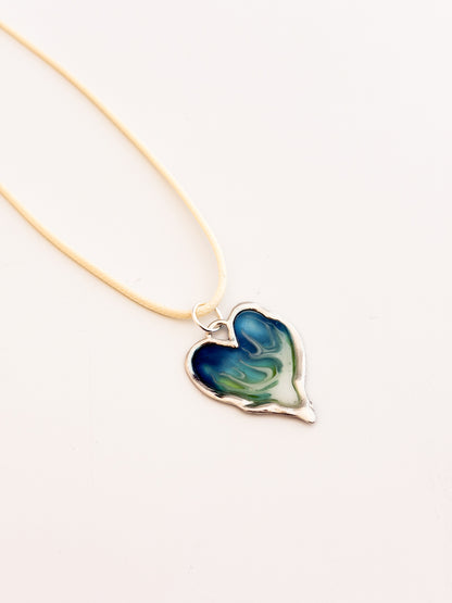 Wave Heart Necklace