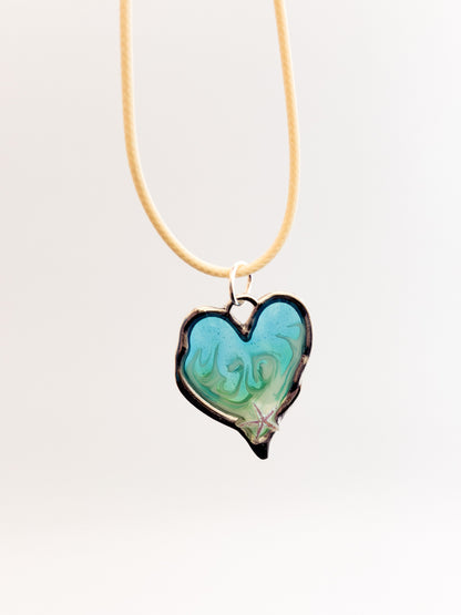 Wave Heart Necklace