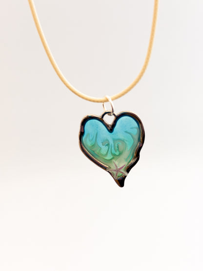 Wave Heart Necklace