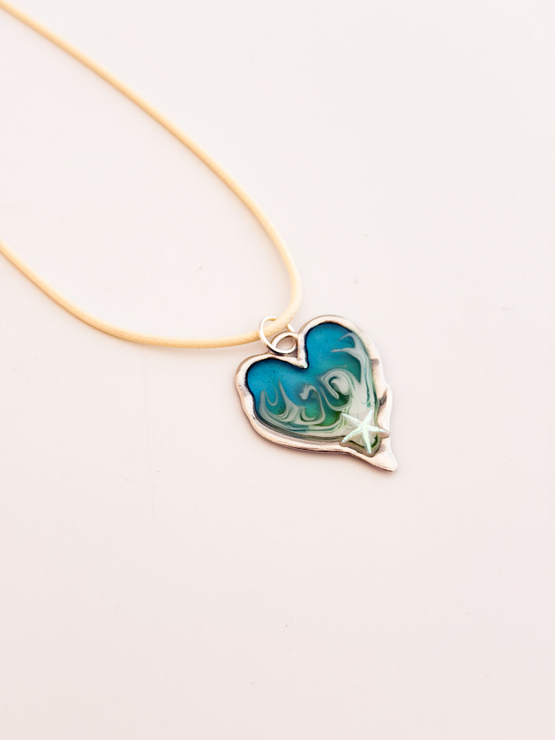 Wave Heart Necklace