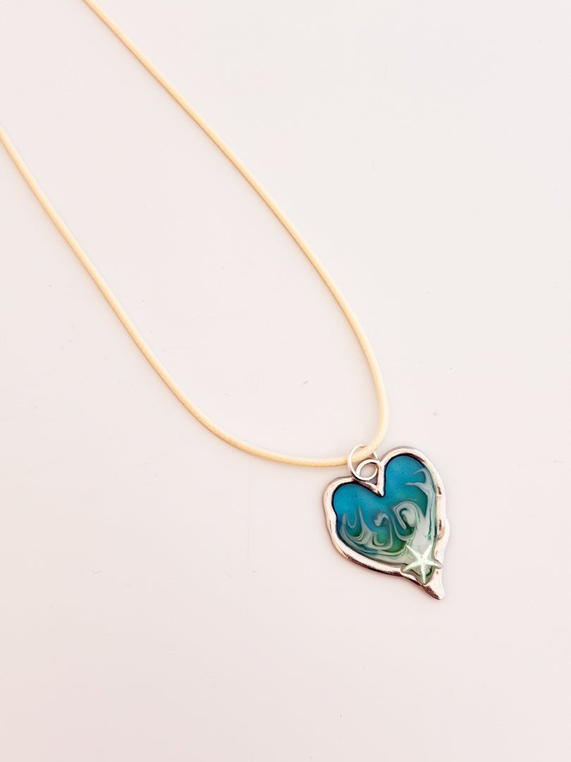 Wave Heart Necklace