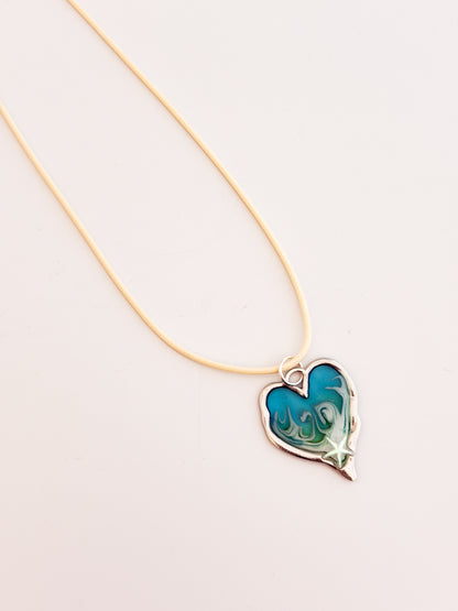 Wave Heart Necklace