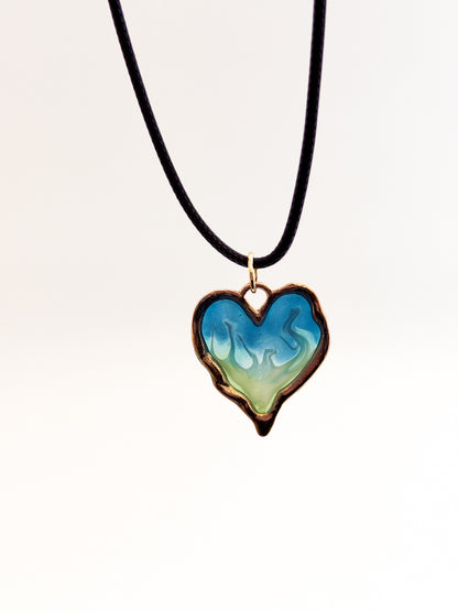 Wave Heart Necklace