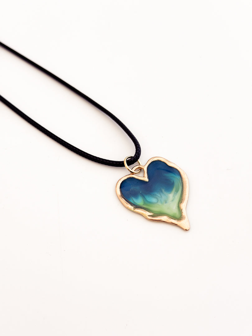Wave Heart Necklace