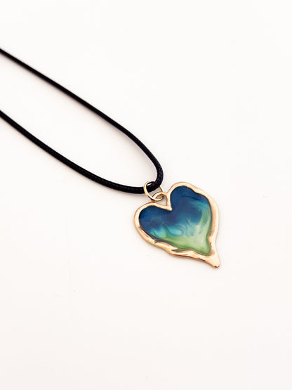 Wave Heart Necklace