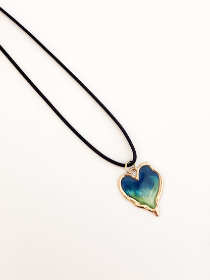 Wave Heart Necklace