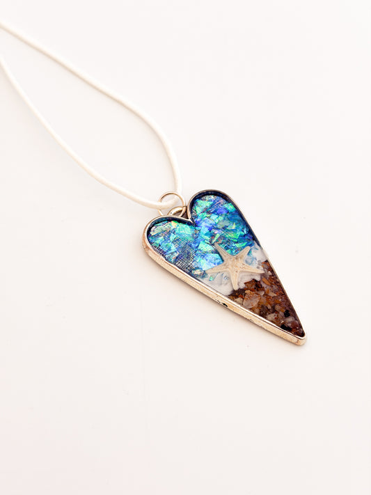 Beach Heart Necklace