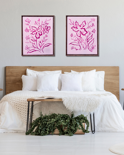 Fuchsia Floral 2