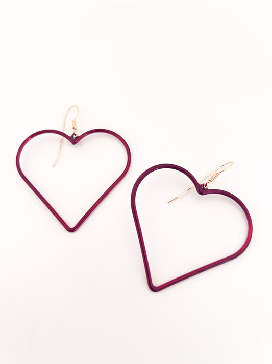 Red Heart Earrings