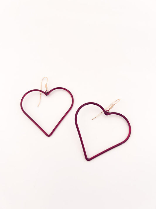 Red Heart Earrings