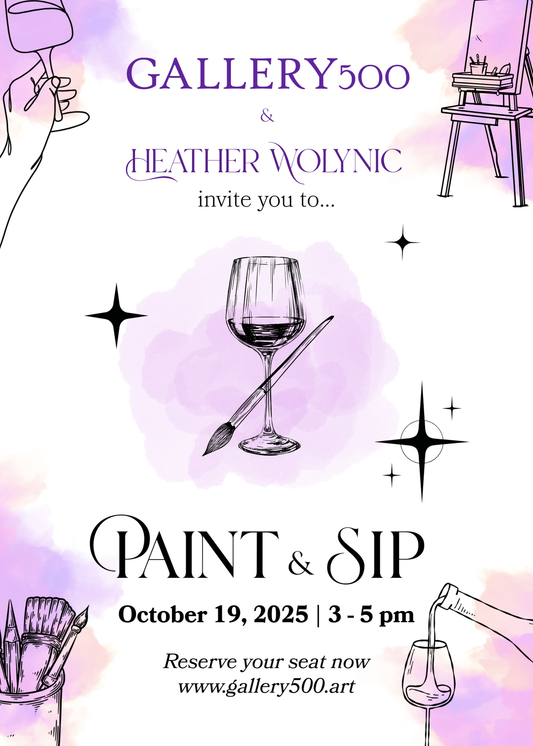 Paint & Sip Class with Heather Wolynic