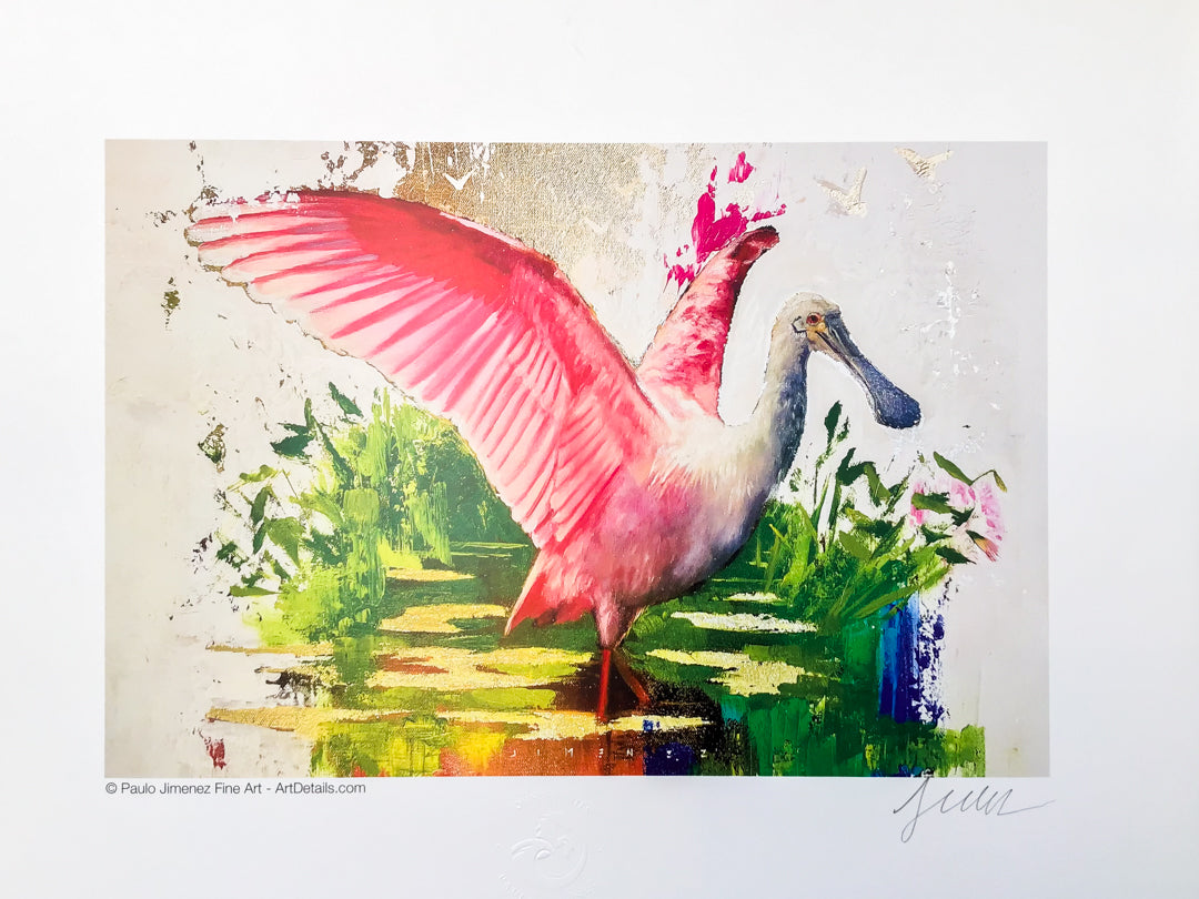 Pink Bird (Paper Print)
