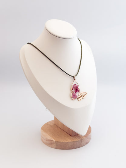 Butterfly Floral Pendant
