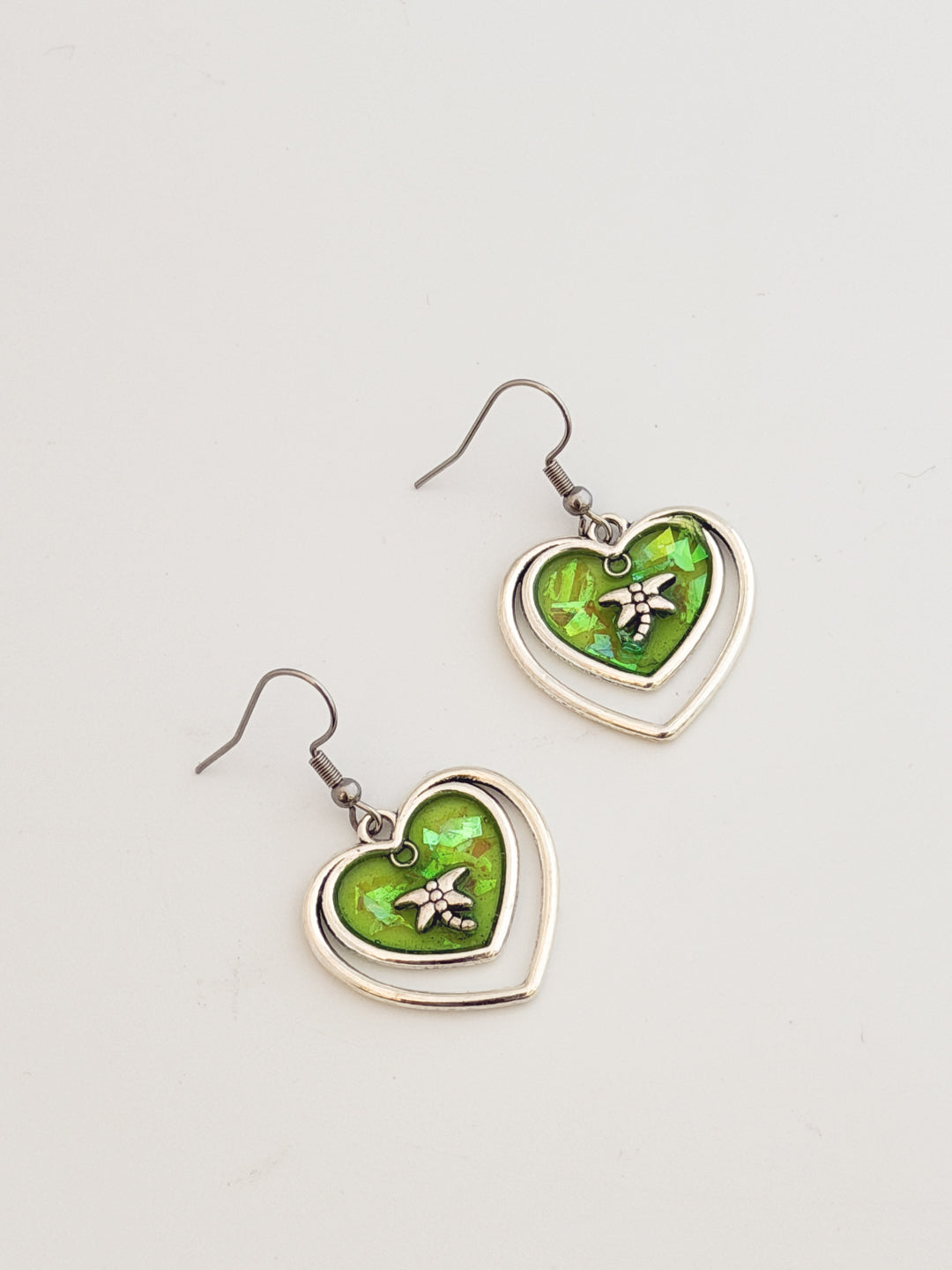 Dragonfly Heart Earrings