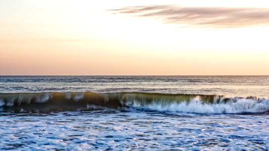 Waves Draped in Gold