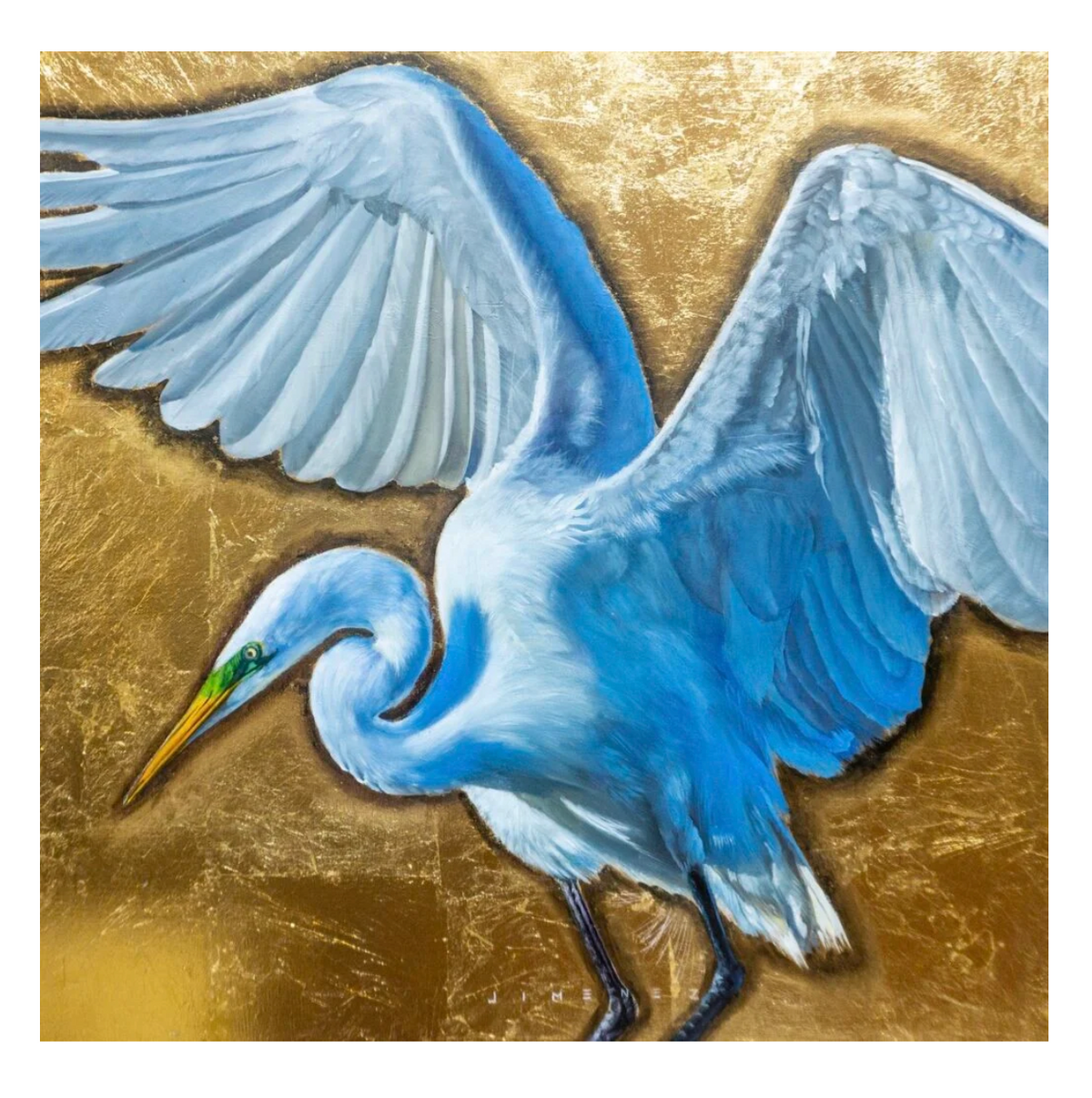 White Heron (Paper Print)