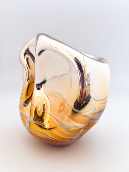 Gold Topaz Metallic Glass Rugosa