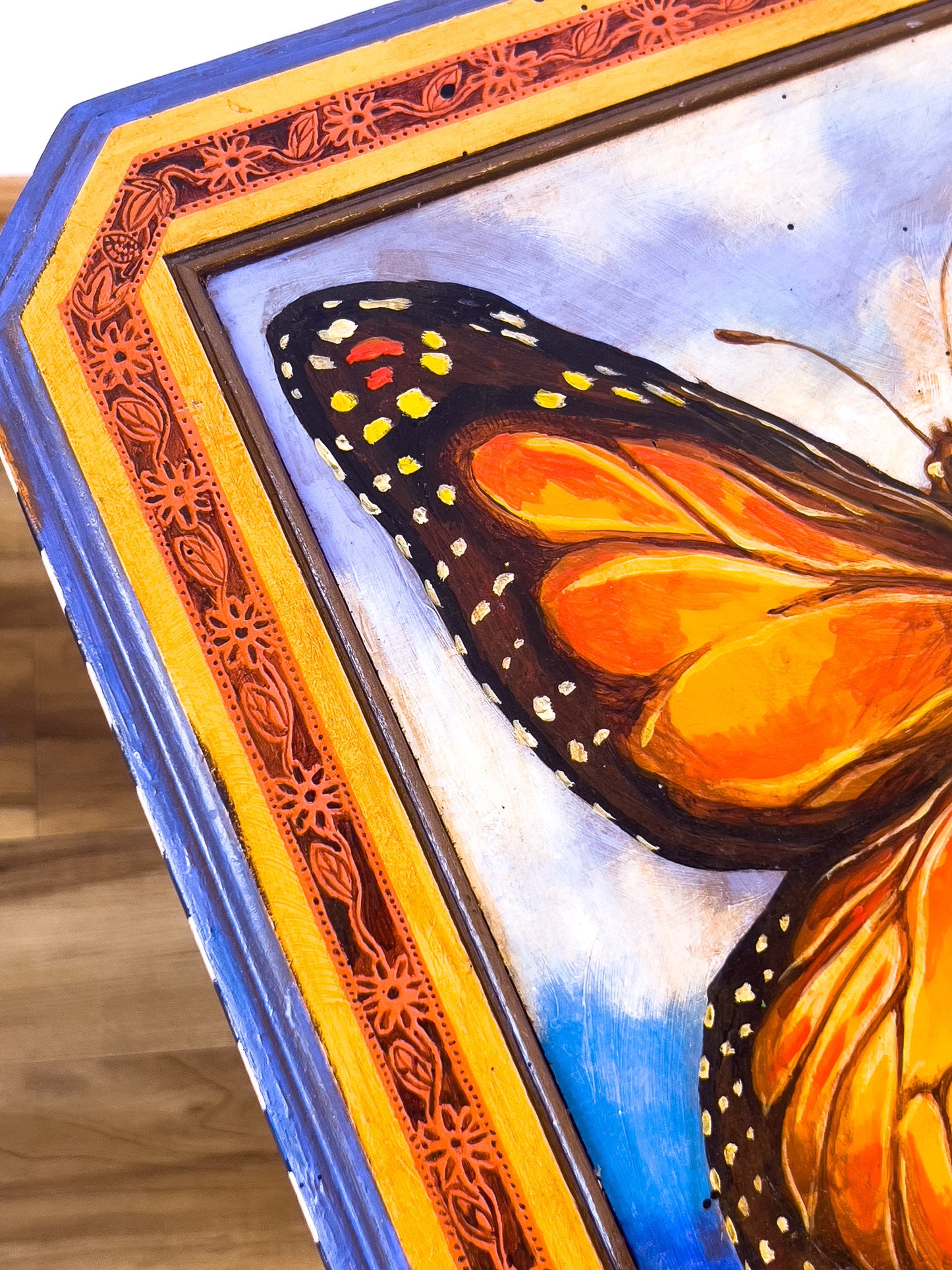 Butterfly Table (Orange Monarch Butterfly)