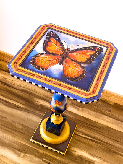 Butterfly Table (Orange Monarch Butterfly)