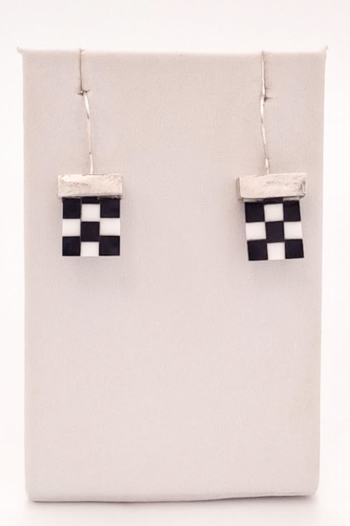 Checkered Flag Earrings