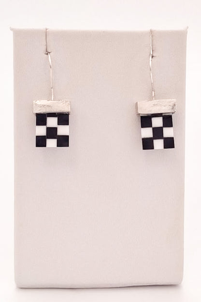 Checkered Flag Earrings