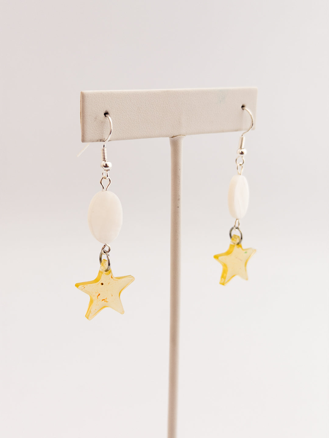 Yellow Star Shell Earrings