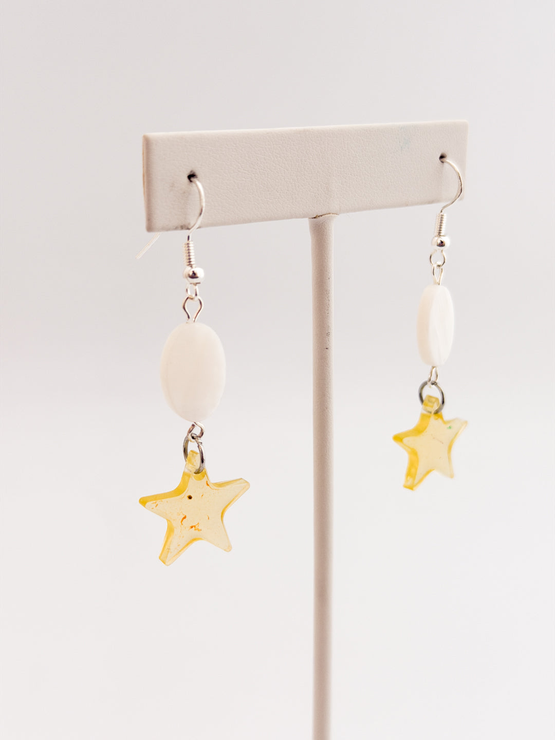 Yellow Star Shell Earrings
