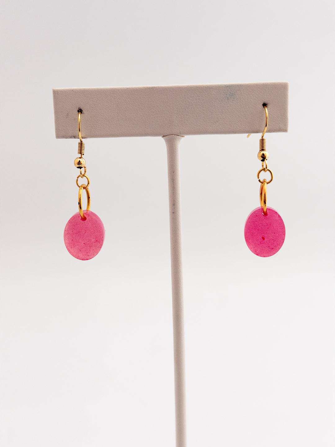 Pink Gumdrop Earrings
