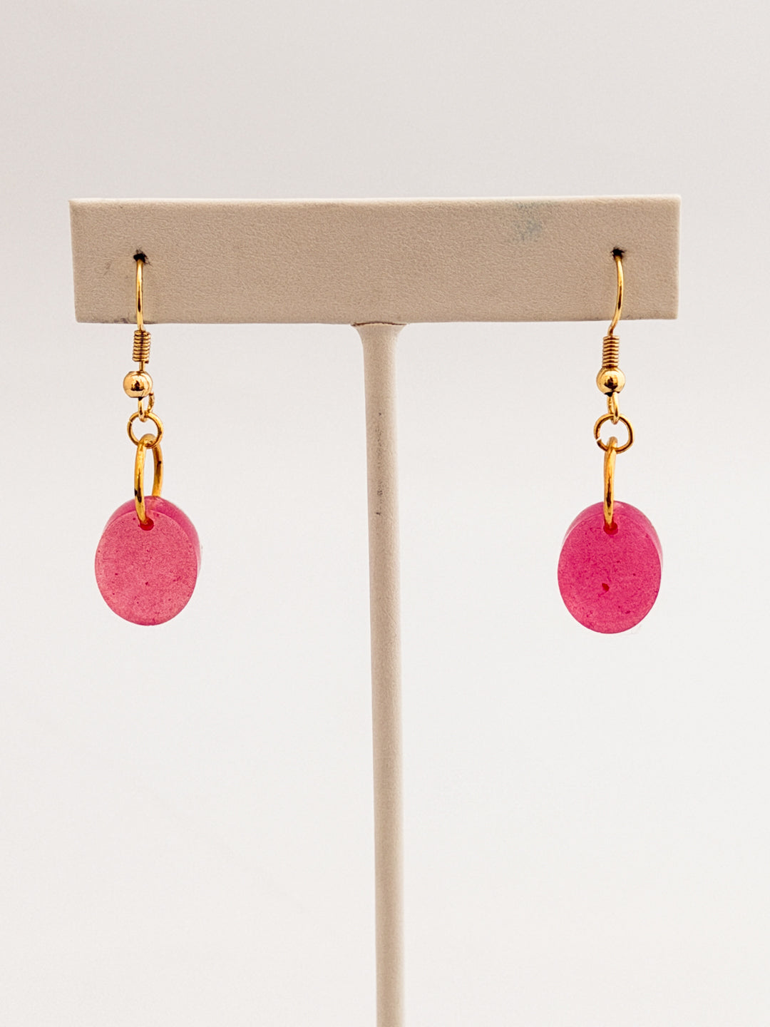 Pink Gumdrop Earrings