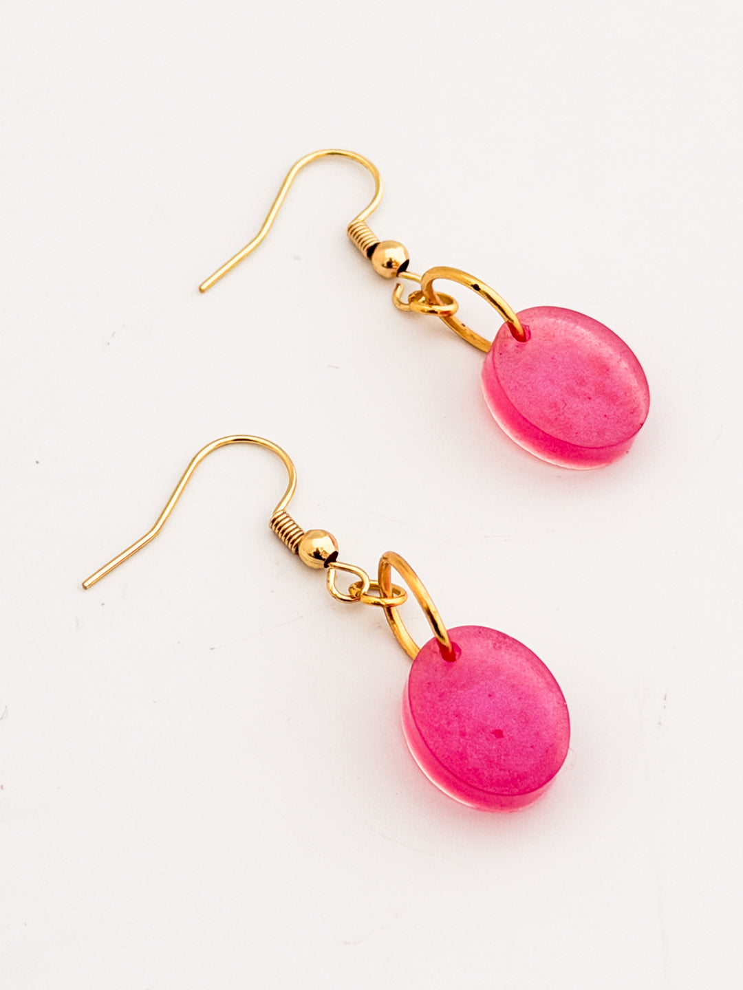 Pink Gumdrop Earrings