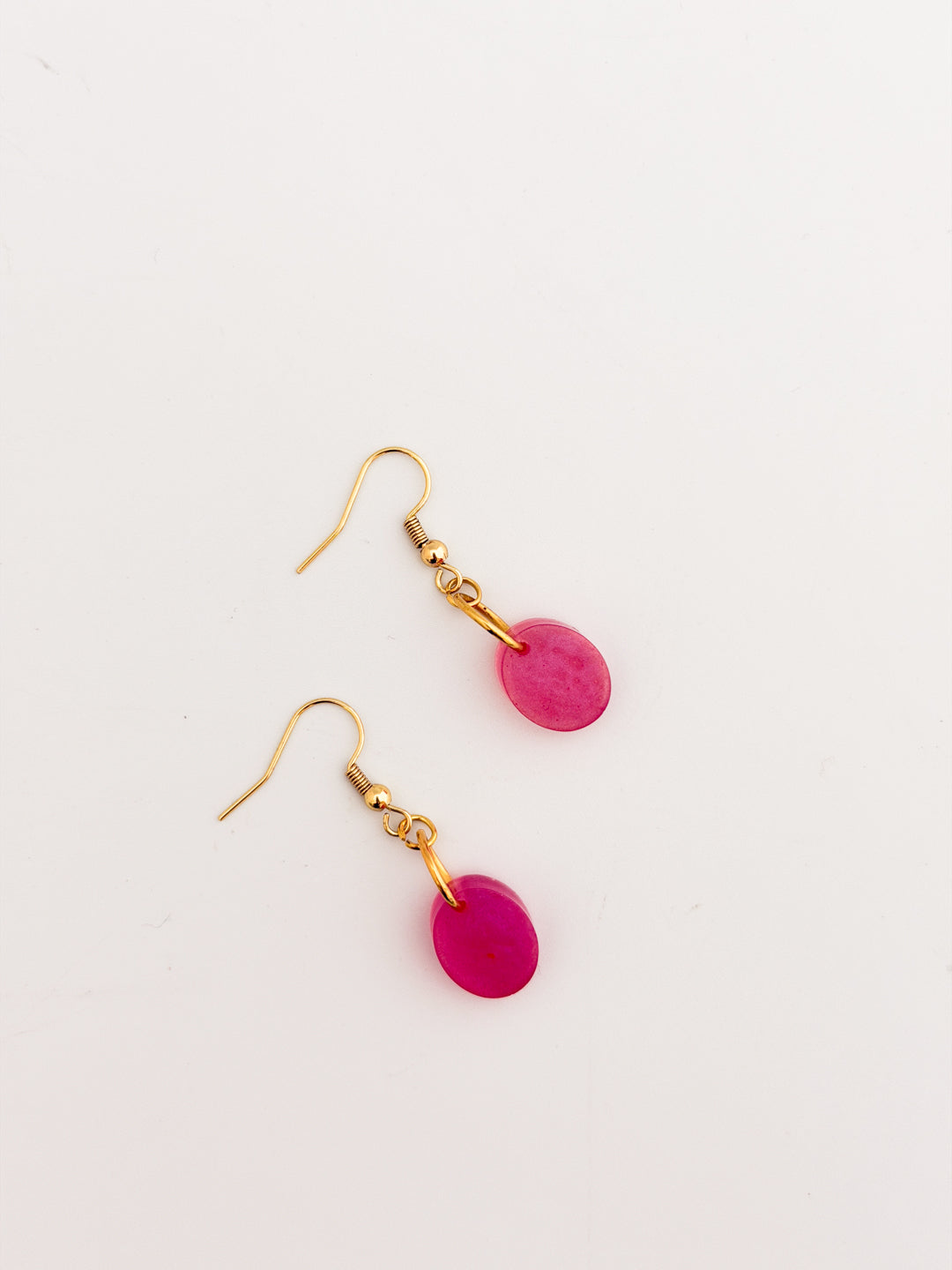 Pink Gumdrop Earrings
