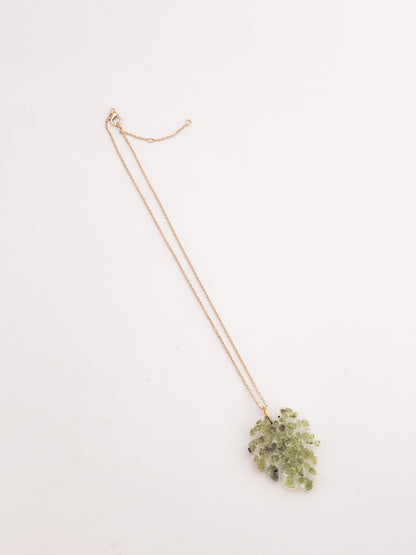 Peridot Monsterra Necklace