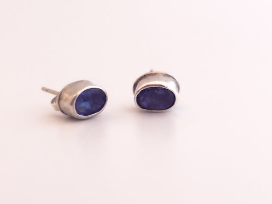 Blue Tanzanite Earrings