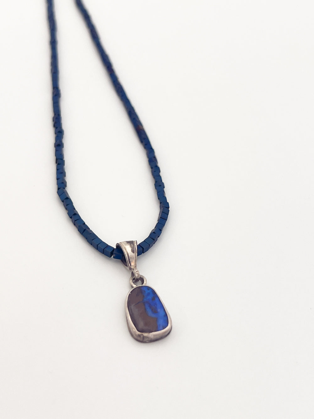Australian Boulder opal pendant with matching Necklace