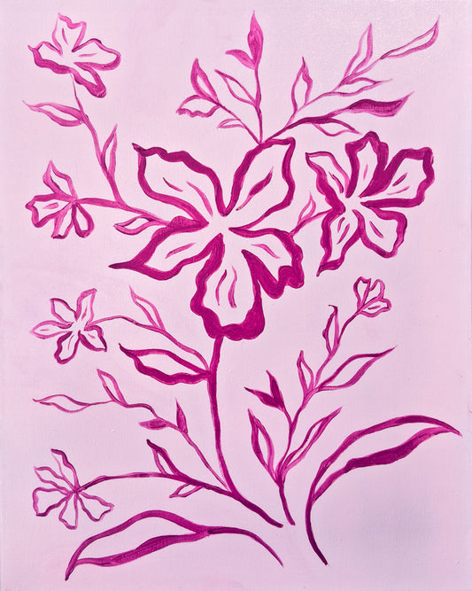 Fuchsia Floral 1