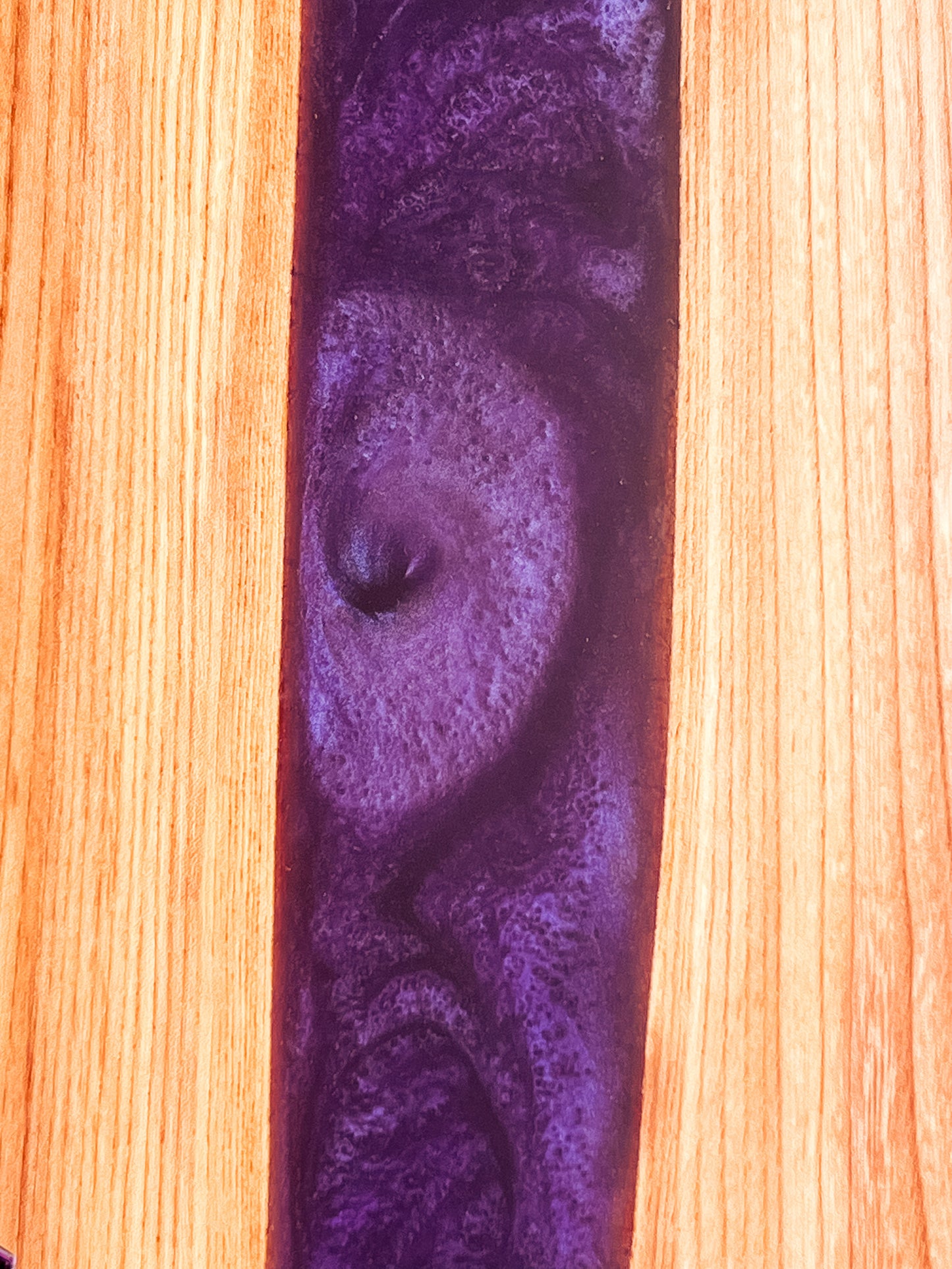 Charcuterie Board and Dishes - Siberian Elm with Purple