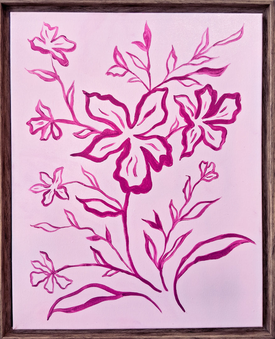 Fuchsia Floral 1