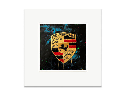 Black Porsche Emblem