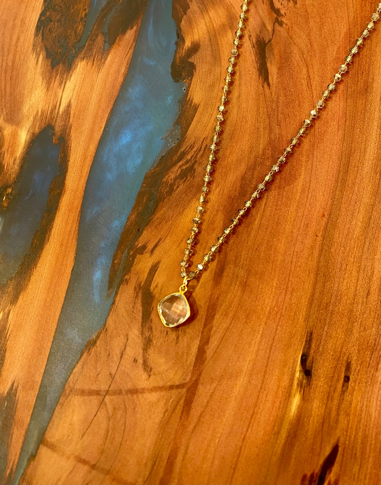 Quartz and Crystal Necklace