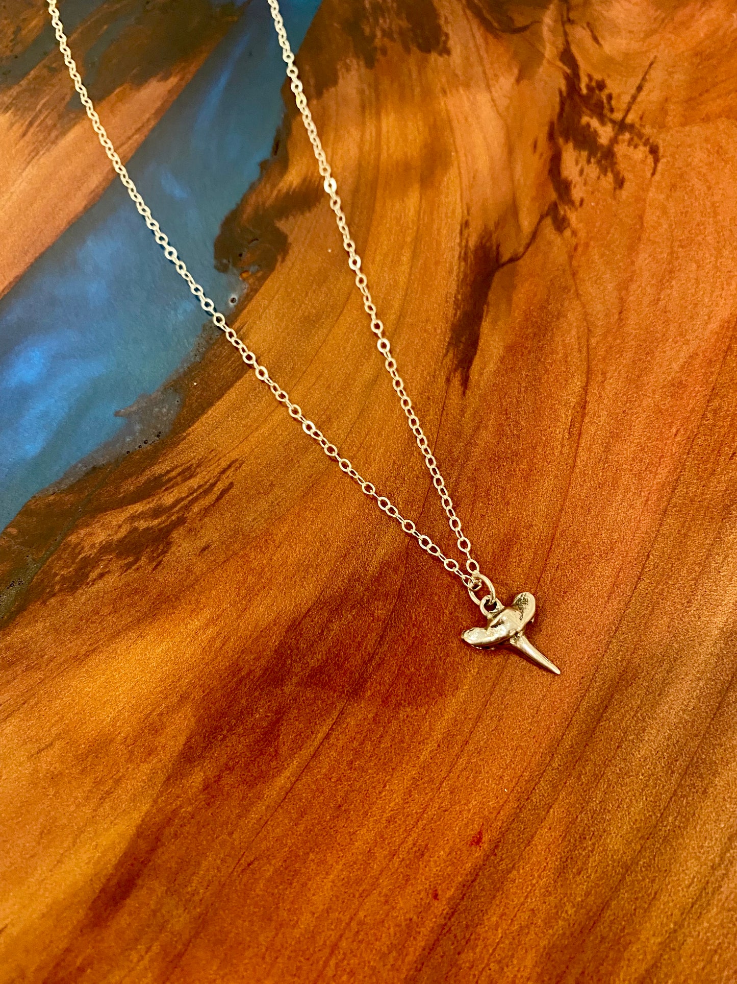 Sterling Silver Sharks Tooth Necklace