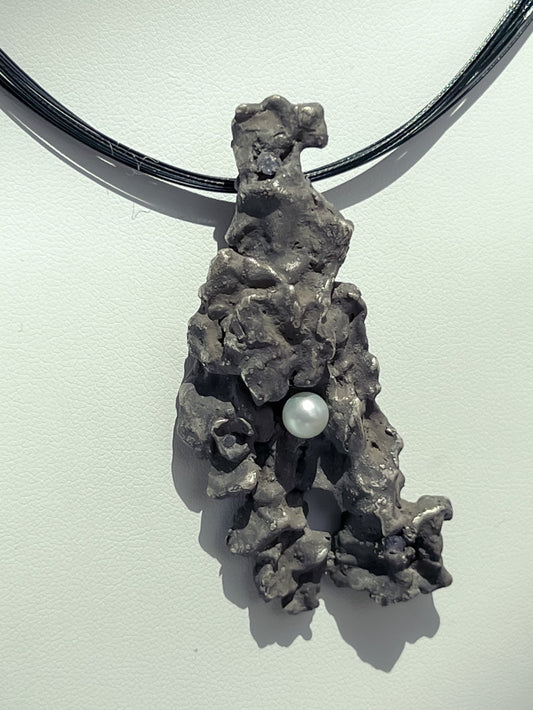 Fine Silver Leaf Necklace